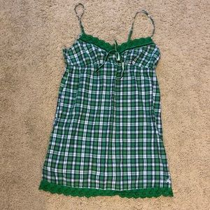 Plaid nightie / pajama dress